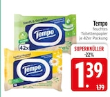 feuchtes Toilettenpapier im EDEKA Prospekt feuchtes Toilettenpapier von Tempo im aktuellen EDEKA Prospekt für 1,39 €