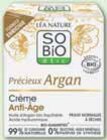 Crème anti-âge huile d'argan bio équitable peaux normales à sèches - SOBIO ETIC en promo chez Intermarché Angers à 6,19 €