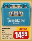 Hell Angebote von Benediktiner Weissbräu bei REWE Lüdenscheid für 14,99 €