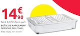 Mr.Bricolage Cogolin - Promo Boîte de rangement dessous de lit 60 L Promo Boîte de rangement dessous de lit 60 L à 14,90 € dans le catalogue Mr.Bricolage à Cogolin