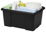 Bac de rangement noir 26 L "Fitty" L. 45,5 x P. 36,5 x H. 23 cm - Brico Dépôt à La Roche-sur-Yon Bac de rangement noir 26 L "Fitty" L. 45,5 x P. 36,5 x H. 23 cm en promo chez Brico Dépôt La Roche-sur-Yon à 3,49 €