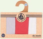 Lot de 3 slips femme - Petit Bateau en promo chez Intermarché Angers à 10,90 €