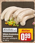 Wilhelm Brandenburg Rostbratwurst im aktuellen REWE Prospekt