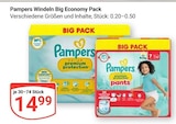 Windeln Big Economy Pack Angebote von Pampers bei GLOBUS Brühl für 14,99 €