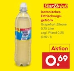 Isotonisches Erfrischungsgetränk Grapefruit-Zitrone bei Netto Marken-Discount im Kaarst Prospekt für 0,69 €