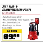 2IN1 KLAR- & SCHMUTZWASSER-PUMPE von Einhell im aktuellen OBI Prospekt für 69,99 €