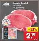 Aktuelles Schweine-Kotelett Angebot bei Netto Marken-Discount in Reutlingen ab 2,19 €