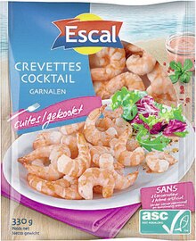 Crevettes Cocktail cuites décortiquées surgelées - Géant Casino à Paris Crevettes Cocktail cuites décortiquées surgelées en promo chez Géant Casino Paris à 6,99 €