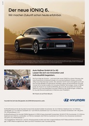 Werkstatt & Auto Prospekt von Hyundai Raubling Hyundai Prospekt: "Der neue IONIQ 6", 8 Seiten, 15.11.2022 - 13.12.2022