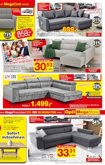 Couch im Opti-Megastore Prospekt "Mega Sparfrühling" mit 12 Seiten (Würzburg)