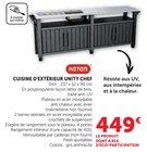Cuisine d'extérieur Unity Chef - Keter en promo chez Hyper U Angers à 449,00 €