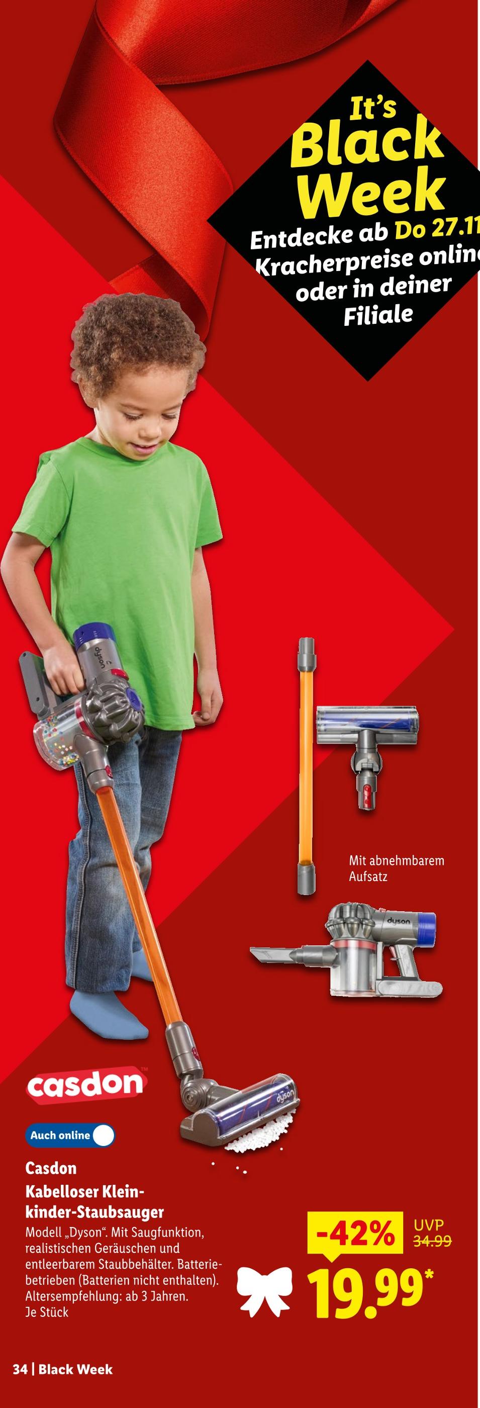 Kabelloser Kleinkinder-Staubsauger