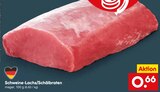 Schweine-Lachs/Schälbraten im Angebot bei Netto Marken-Discount in Mühlhausen Schweine-Lachs/Schälbraten Angebote bei Netto Marken-Discount Mühlhausen für 0,66 €