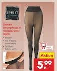 Damen Strumpfhose in transparenter Optik Angebote von Spirit bei Netto Marken-Discount Monheim für 5,99 €
