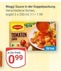 Sauce in der Doppelpackung im Angebot bei GLOBUS in Jena Sauce in der Doppelpackung Angebote von Maggi bei GLOBUS Jena für 0,99 €