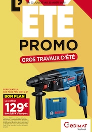 Catalogue Gedimat à Gournay en Caux, avec 16 pages Prospectus Gedimat à Gournay en Caux, "L'ÉTÉ PROMO : GROS TRAVAUX D'ÉTÉ", 16 pages, 02/07/2025 - 23/08/2025