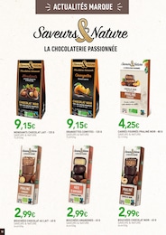 Prix et réduction Chocolat dans le prospectus NaturéO en cours Offre Chocolat dans le catalogue NaturéO du moment à la page 12