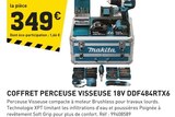 Promo Coffret Perceuse Visseuse 18V DDF484RTX6 à 349,00 € dans le catalogue Tout Faire à La Couronne