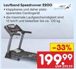 Aktuelles Laufband Speedrunner 2200 Angebot bei Netto Marken-Discount in Regensburg ab 199,99 €