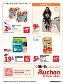 Promotion Couches dans le prospectus Auchan Hypermarché, valable du 13/10/2026 au 25/10/2026 Promo Couches dans le catalogue Auchan Hypermarché du moment à la page 56