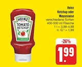 Ketchup oder Mayonnaise bei EDEKA im Sebnitz Prospekt für 1,99 €