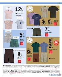 Prix et réduction Short Homme dans le prospectus E.Leclerc en cours Offre Short Homme dans le catalogue E.Leclerc du moment à la page 46