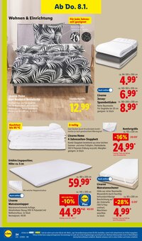 Spannbettlaken im aktuellen Lidl Prospekt (Reutlingen) Spannbettlaken im Lidl Prospekt "LIDL LOHNT SICH" mit 61 Seiten (Reutlingen)