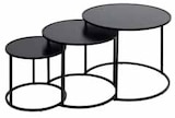 Lot de 3 tables cafe rondes - ATMOSPHERA en promo chez Intermarché Poitiers à 34,99 €