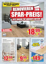 Aktueller wohnen & sparen Wiegand Prospekt mit Matratze, "AKTUELLE ANGEBOTE", Seite 1