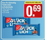 Vollmilchschokolade Angebote von Gut & Günstig bei WEZ Löhne für 0,69 €