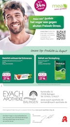 Aktueller mea - meine apotheke Apotheken Prospekt für Balingen: Unsere August-Angebote mit 4} Seiten, 01.08.2026 - 31.08.2026