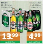 Getränke A-Z - BECK'S Angebot im Prospekt BECK'S bei Getränke A-Z im Prospekt "" für 4,99 €
