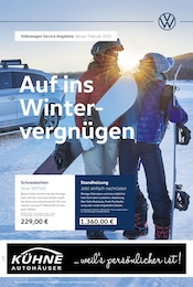 Volkswagen Prospekt "Auf ins Wintervergnügen" für Herzberg, 1 Seite, 01.01.2025 - 28.02.2025