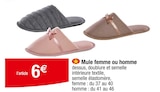 Mule femme ou homme dans le catalogue Carrefour