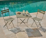 Set Bistro Pliant Thouaré en promo chez Super U Antibes à 64,99 €