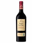 Aop bordeaux rouge - BARON DE LESTAC en promo chez Intermarché Avignon à 2,96 €