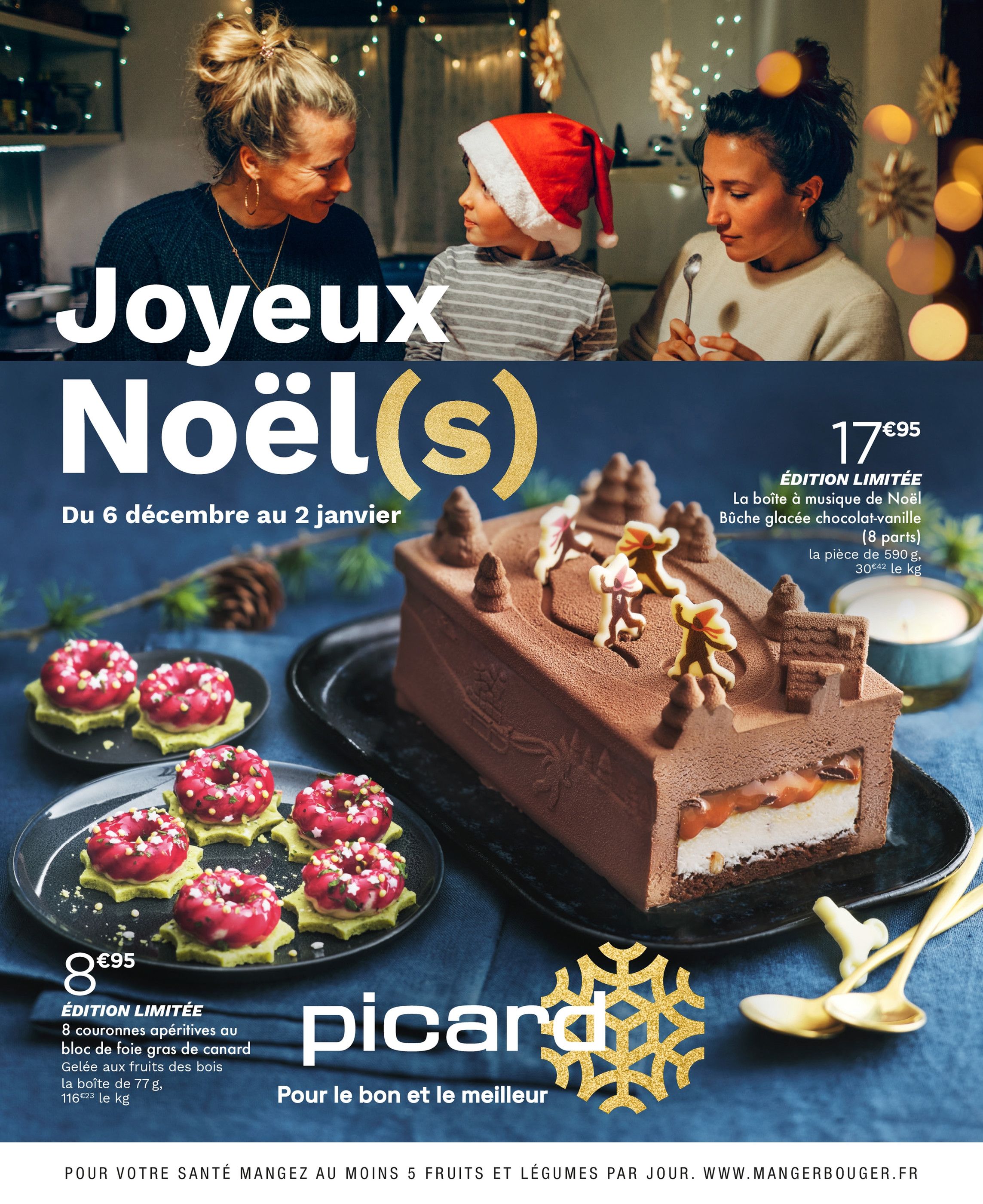 Catalogue Picard à Grenoble, avec 23 pages Prospectus Picard à Grenoble, "Joyeux Noël(s)", 23 pages, 06/12/2021 - 02/01/2022