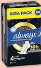 Serviettes Hygiéniques Ultra ou Platinum Giga Pack - Always dans le catalogue Super U