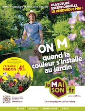 Promos Fleurs dans le catalogue "ON M quand la couleur s'installe au jardin" de LaMaison.fr Fleurs en promo dans le catalogue LaMaison.fr à la page 1