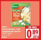 Feinschmecker- oder Spaghetteria-Saucen von Knorr für 0,89 € bei EDEKA im Angebot Feinschmecker- oder Spaghetteria-Saucen von Knorr im aktuellen EDEKA Prospekt