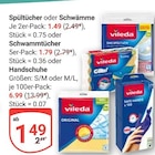 Spültücher im Angebot bei GLOBUS in Rostock Spültücher Angebote von Vileda bei GLOBUS Rostock für 1,49 €