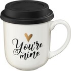 Kaffeebecher to go mit Silikondeckel "You're mine" bei dm-drogerie markt im Prospekt "" für 5,95 €