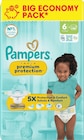 Windeln Premium Protection Gr. 6 XL (13-18 kg) Big Pack Angebote von Pampers bei dm-drogerie markt Ludwigsburg für 19,95 €