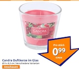 Duftkerze im Glas Angebote von Candra bei Action Coesfeld für 0,99 €