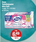 Toilettenpapier Ultra Soft von Zewa im aktuellen V-Markt Prospekt für 6,49 €