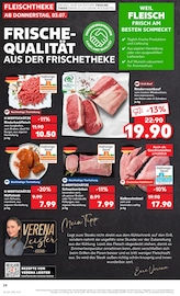 Rindfleisch im Kaufland Prospekt in Krefeld Aktueller Kaufland Prospekt mit Rindfleisch, "Aktuelle Angebote", Seite 24