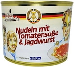 Nudeln mit Tomatensoße & Jagdwurst Angebote von Original Schulküche bei REWE Frankfurt für 2,49 €