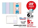 Agenda - Quo Vadis en promo chez Super U Besançon à 5,59 €