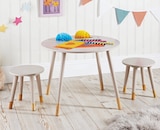 Table ronde + 2 tabourets en promo chez B&M Pau à 19,99 €