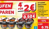 High Protein Pudding von K-CLASSIC für 0,75 € bei Kaufland im Angebot High Protein Pudding von K-CLASSIC im aktuellen Kaufland Prospekt